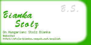 bianka stolz business card